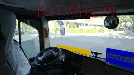 视频截图中可以清楚的看见司机的存在