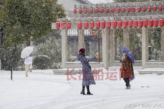 洪泽：千年古堰再飞雪 宛如童话世界